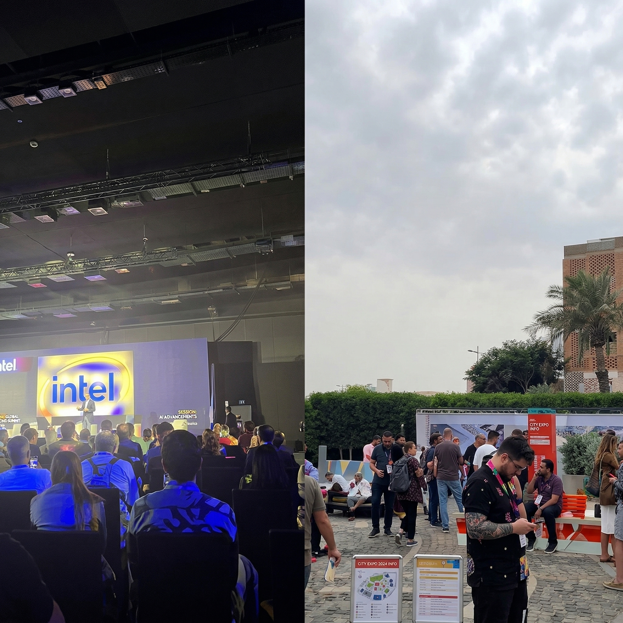 Roman presentation booth at affiliate event