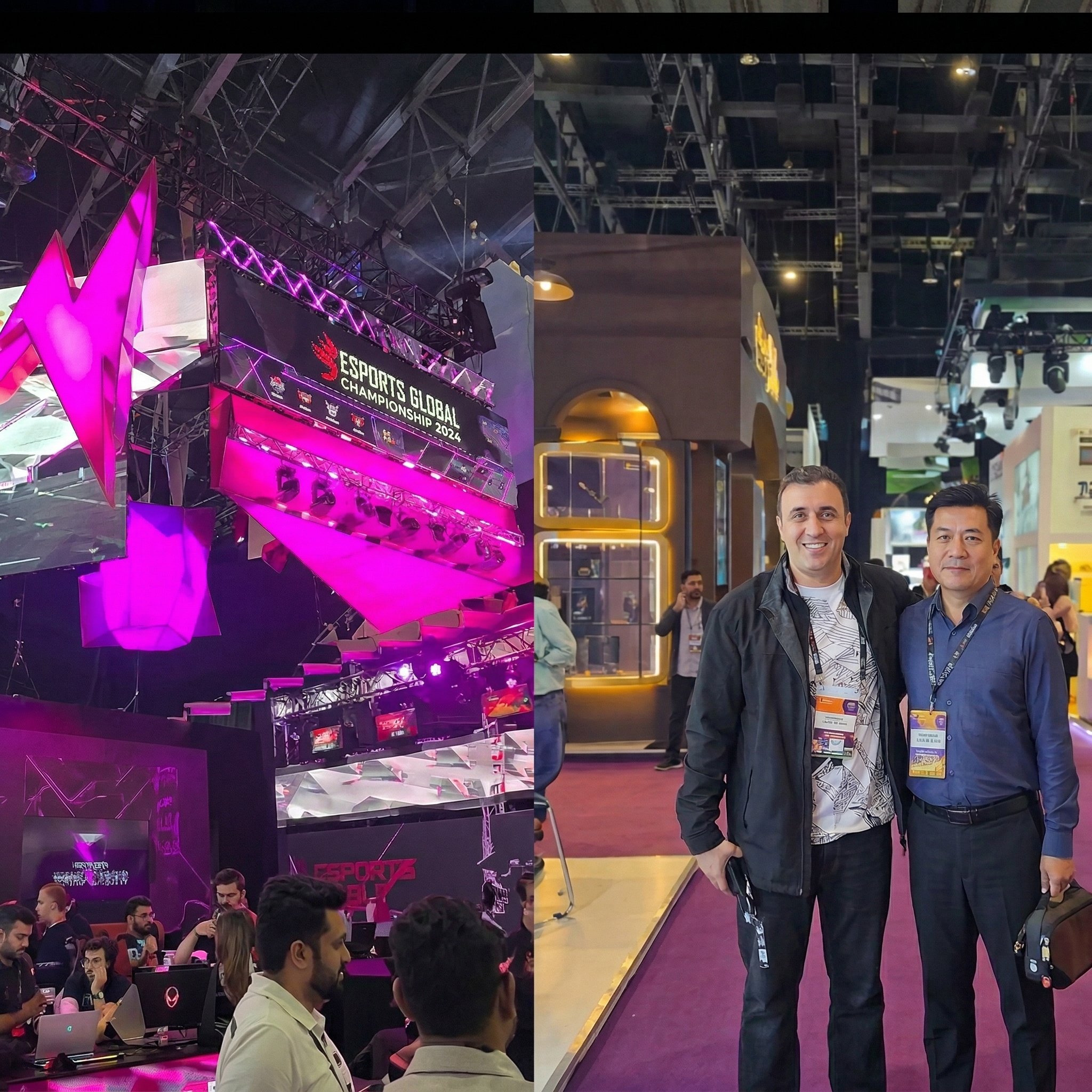 Affiliate conference exterior and attendees